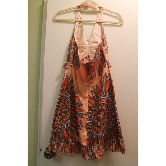 Strenesse multicolor silk Halter Dress Size 2 - Picture 3 of 3